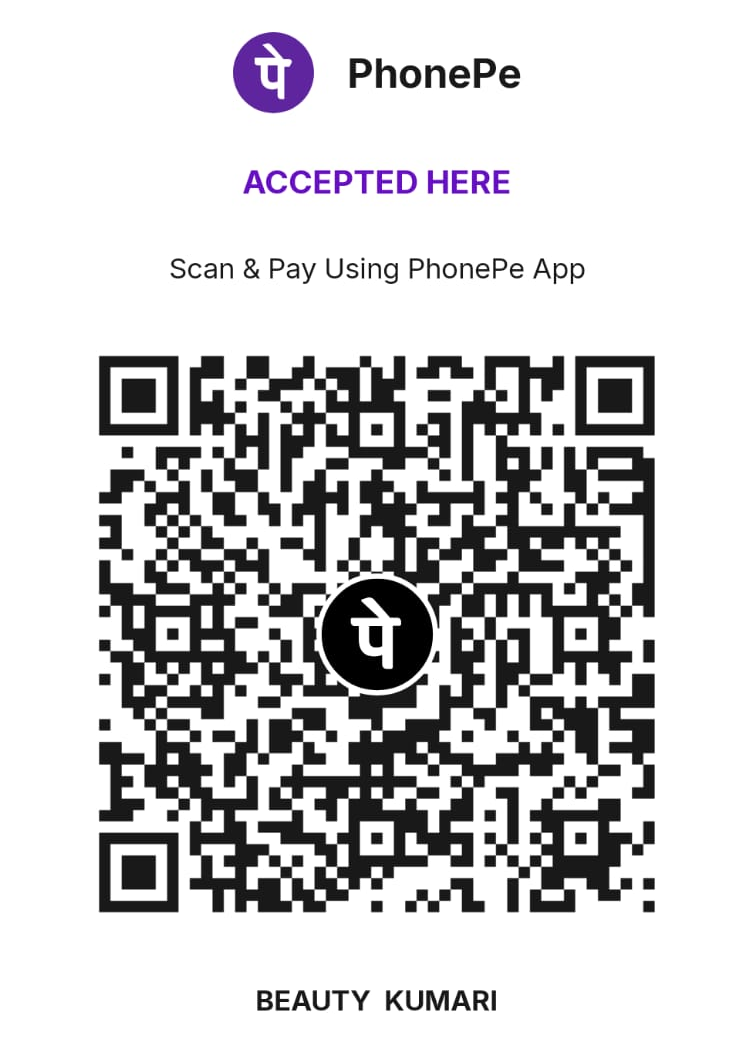 PhonePe payment QR code for Beauty Kumari