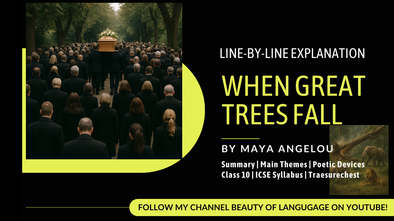 When Great Trees Fall by Maya Angelou