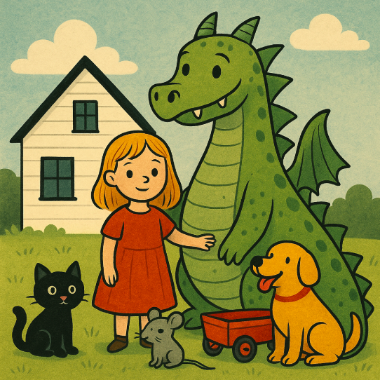 Belinda lived happily with her pets.