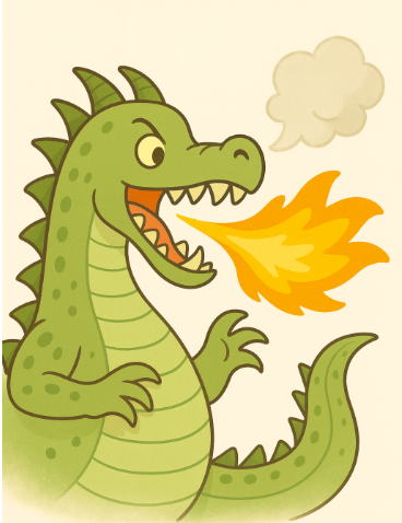 Custard was huge but was very coward.