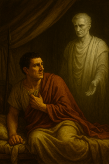 Brutus saw the Ghost of Caesar