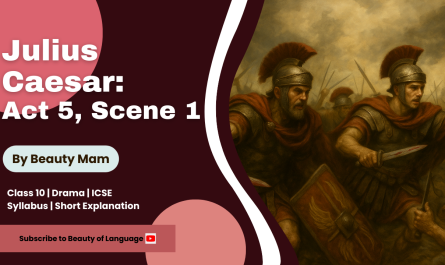 Summary of Act 5. Scene 1 of Julius Caesar