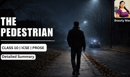 The Pedestrian Summary By Beauty mam